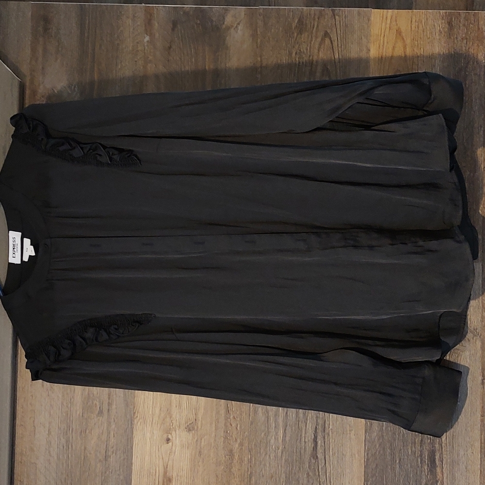 Large black Express portofino slim blouse